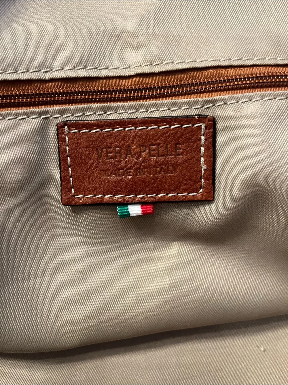 Leather Brown Duffel Bag with Removable Strap